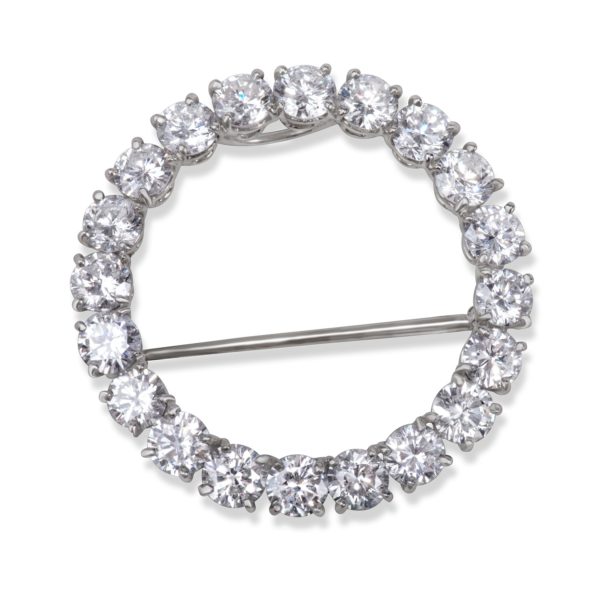 HARRY WINSTON Diamond Circle Pin