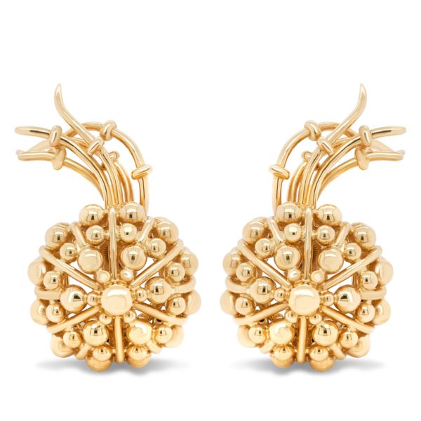 TIFFANY & CO. 18KYG Schlumberger Earrings