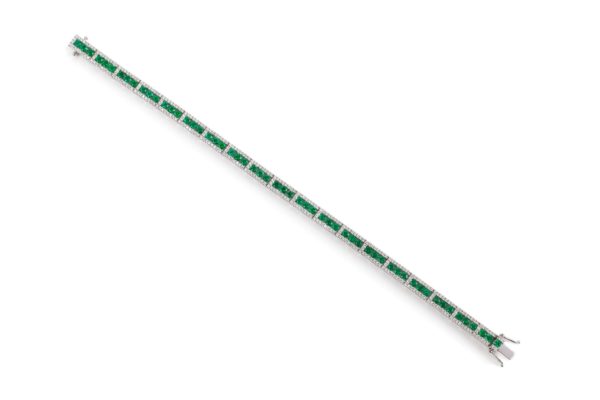 GREGG RUTH Diamond & Emerald Bracelet