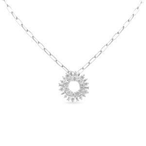 Yamron Collection 18K White Gold Diamond Cluster Necklace