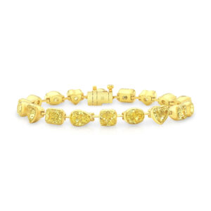 Rahaminov 18K Yellow Gold Fancy Yellow Diamond Bar Bracelet
